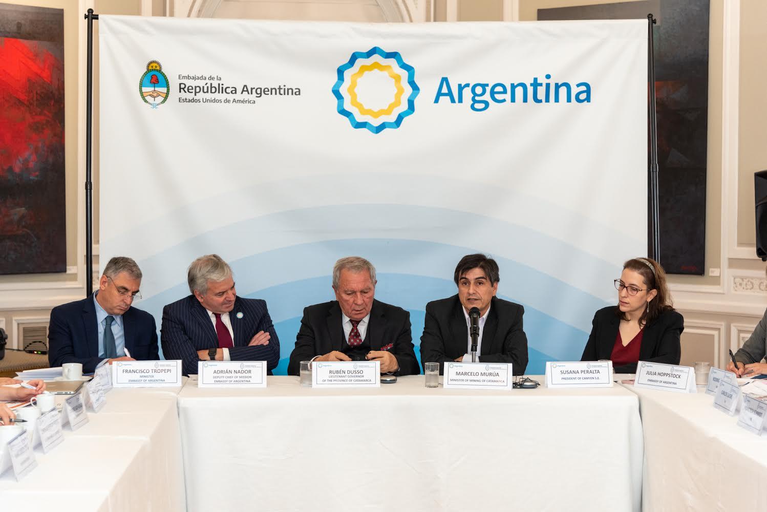Catamarca presentó su potencial minero en la Embajada Argentina en Washington