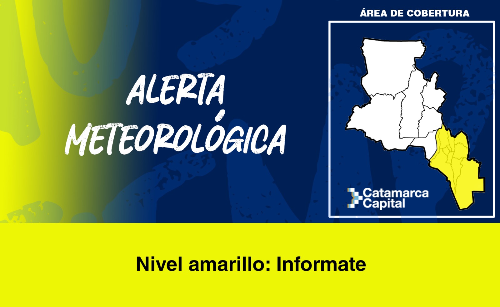 El Servicio Meteorológico Nacional renovó el alerta amarilla por tormenta: