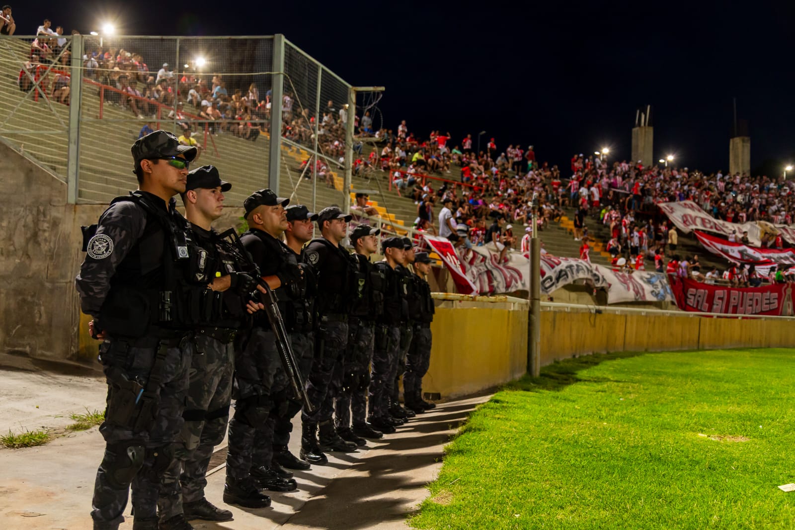 Operativo de seguridad en el clásico entre Villa Cubas y San Lorenzo