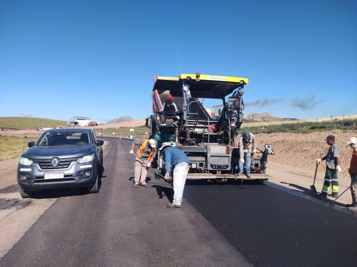 La pavimentación de Ruta 42 está cerca de concluir