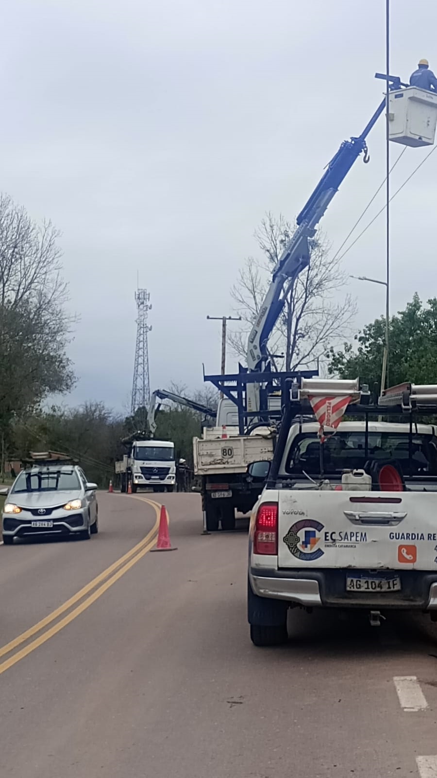 Se normalizó el tránsito por RN 64 en Los Altos