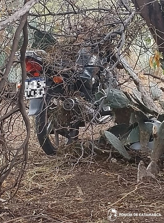 Policías recuperaron una motocicleta sustraída