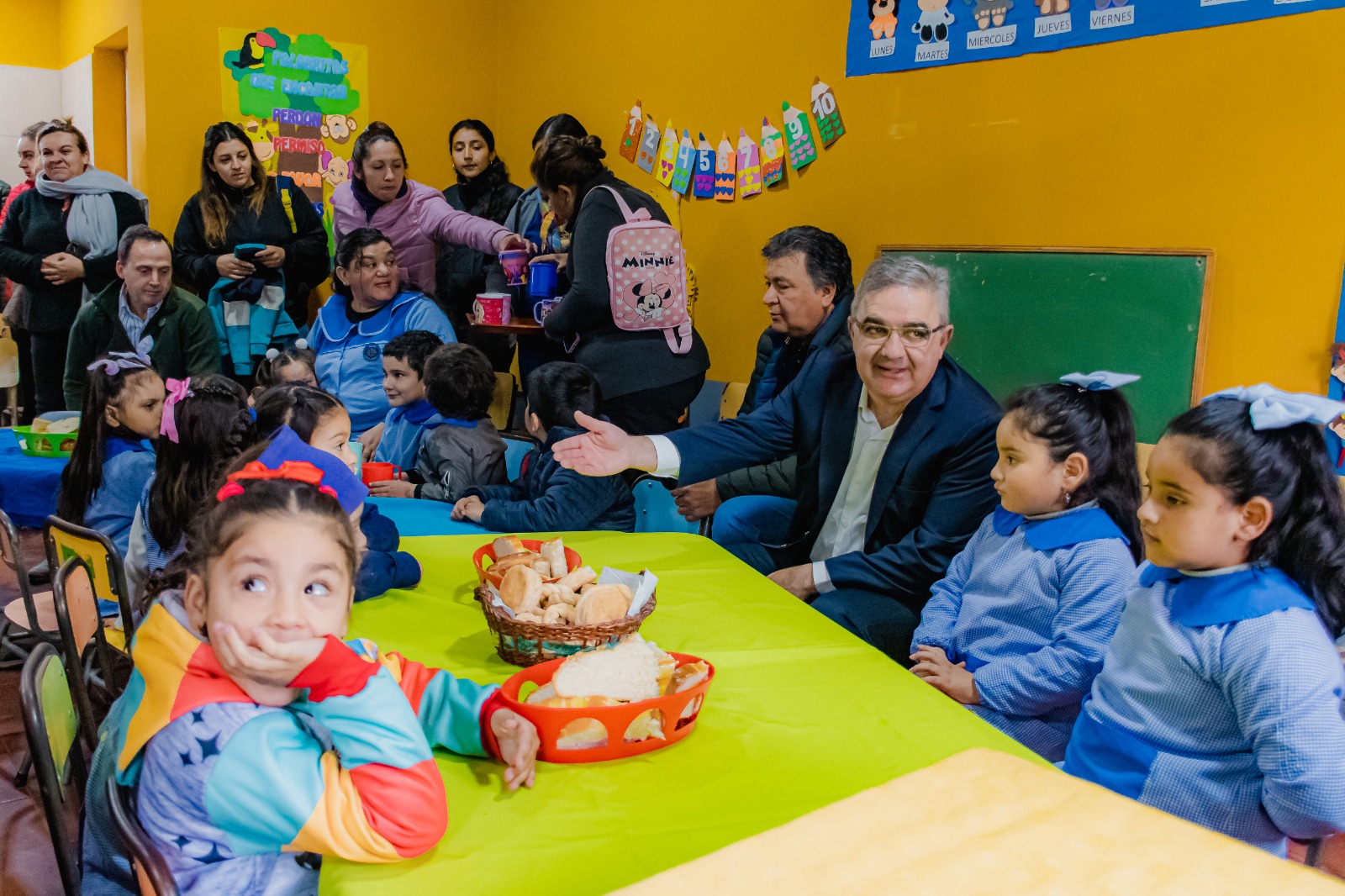 Raúl inauguró las nuevas instalaciones del Jardín de Infantes de Concepción