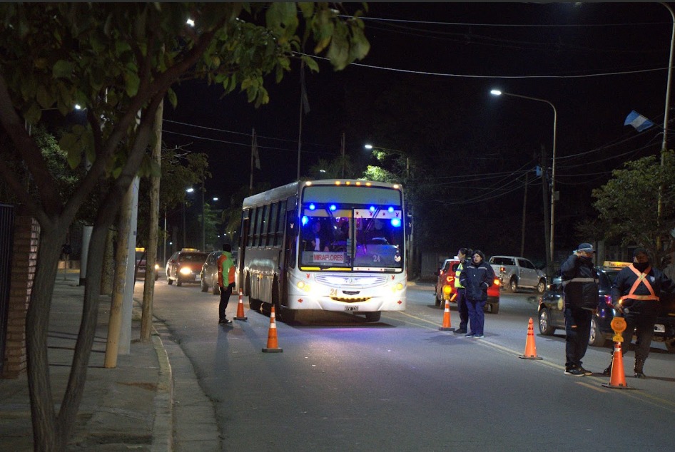 Realizaron controles al transporte público durante el fin de semana