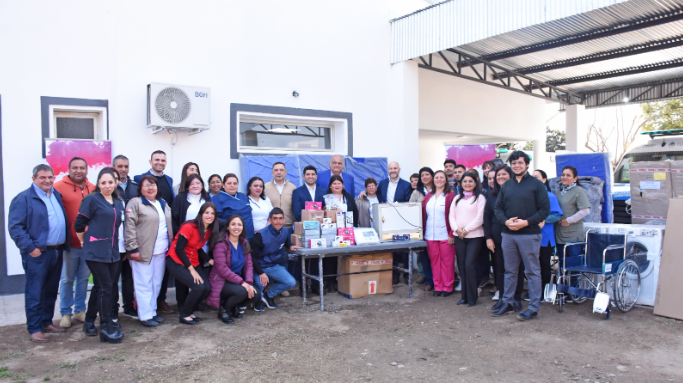 Nueva sala de Kinesiología y entrega de bienes en el hospital de Los Altos