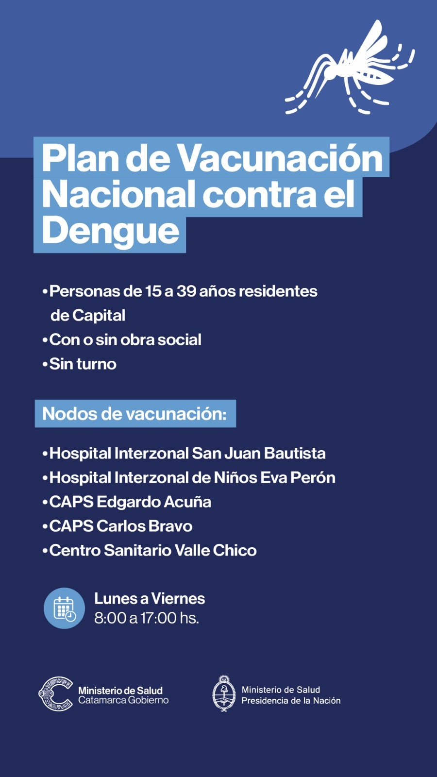 Ampliación de la estrategia de vacunación contra el Dengue