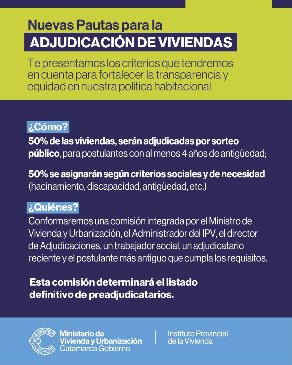 El IPV presenta nuevos criterios para la Adjudicación de Viviendas