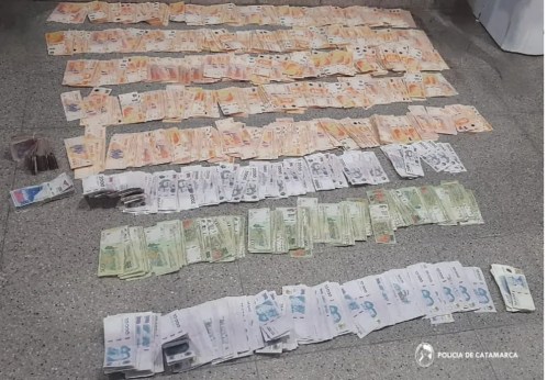 En Valle Viejo secuestran más de cinco millones de pesos